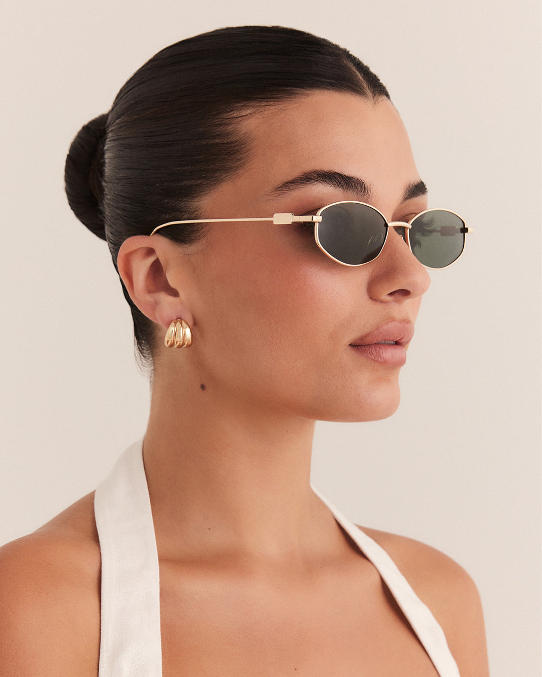 THE MILA - GOLD-GREEN-SUNGLASSES-BANBE-Billini