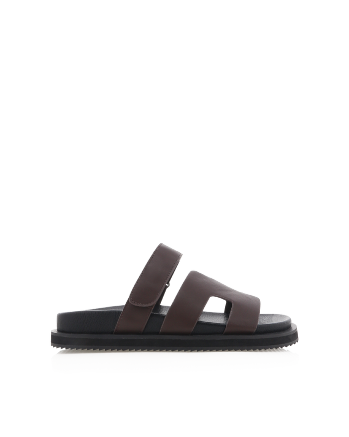THEO - DARK CHOCOLATE-BLACK-Sandals-Billini-Billini