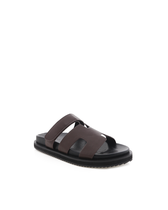 THEO - DARK CHOCOLATE-BLACK-Sandals-Billini-Billini