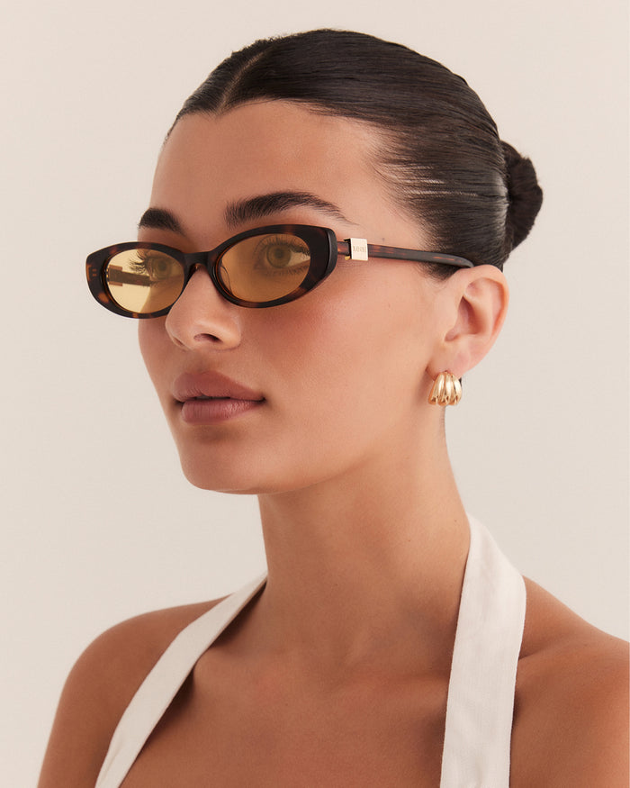 THE OLIVIA - HAVANA TORT-YELLOW-SUNGLASSES-BANBE-Billini