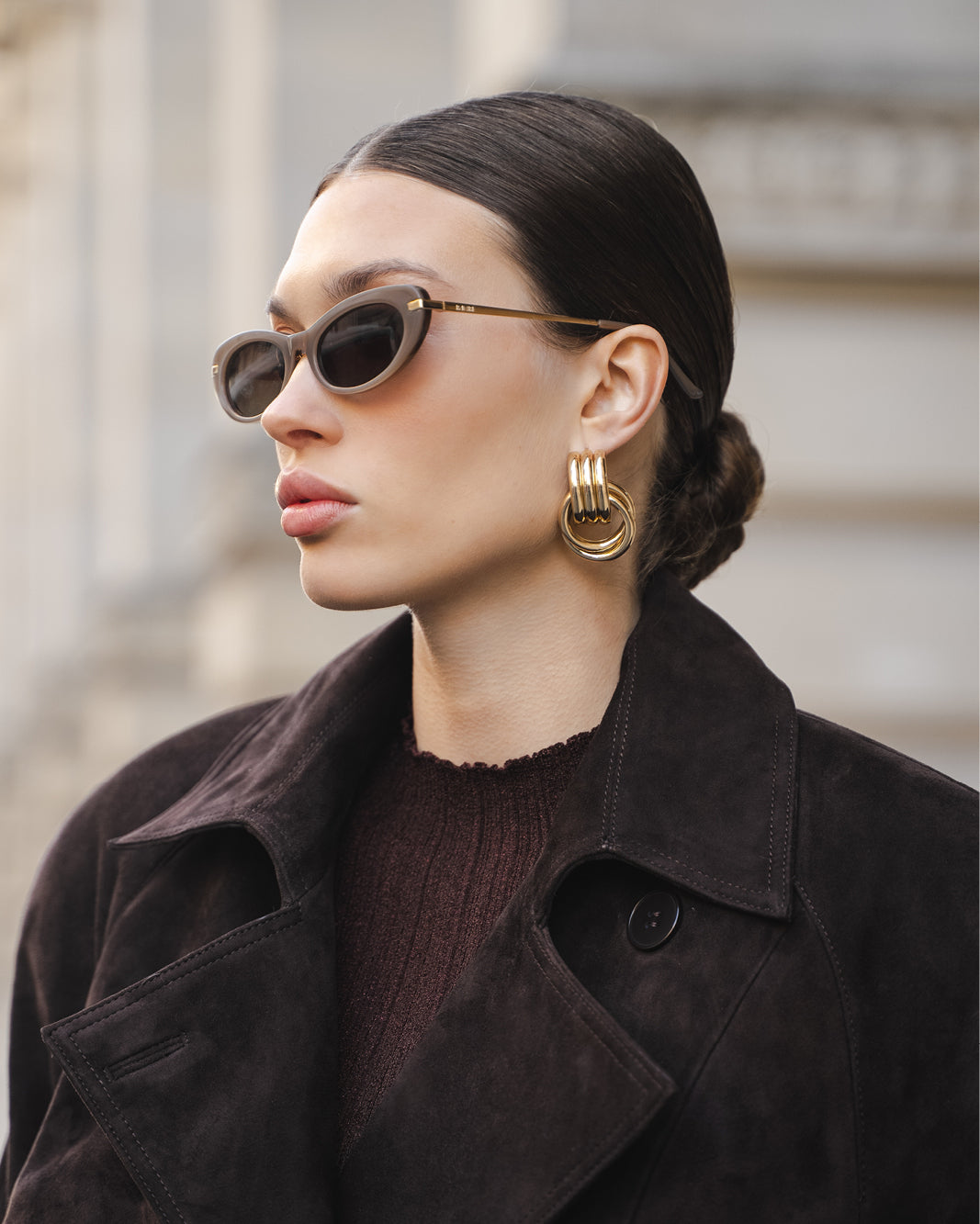 THE RAE - TAUPE-BROWN-SUNGLASSES-BANBE-Billini