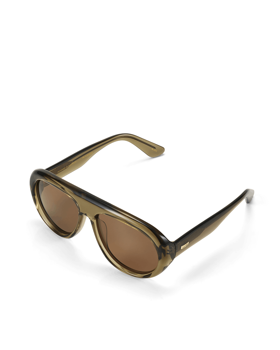 THE ROBINSON - TRANSLUCENT GREEN-BROWN-SUNGLASSES-BANBE-Billini