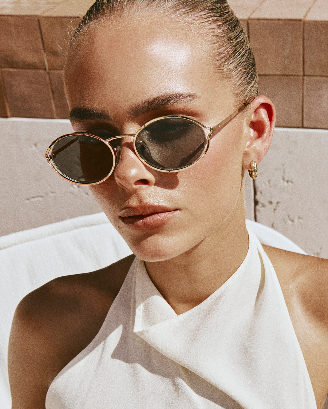 THE SAMPAIO - GOLD-OLIVE-SUNGLASSES-BANBE-O/S-Billini