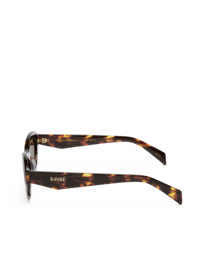 THE SELITA - HAVANA TORT-CHOCOLATE-SUNGLASSES-BANBE-O/S-Billini