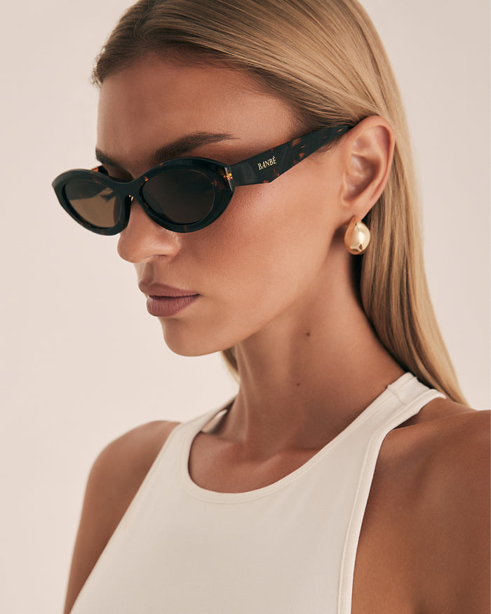 THE SELITA - HAVANA TORT-CHOCOLATE-SUNGLASSES-BANBE-O/S-Billini