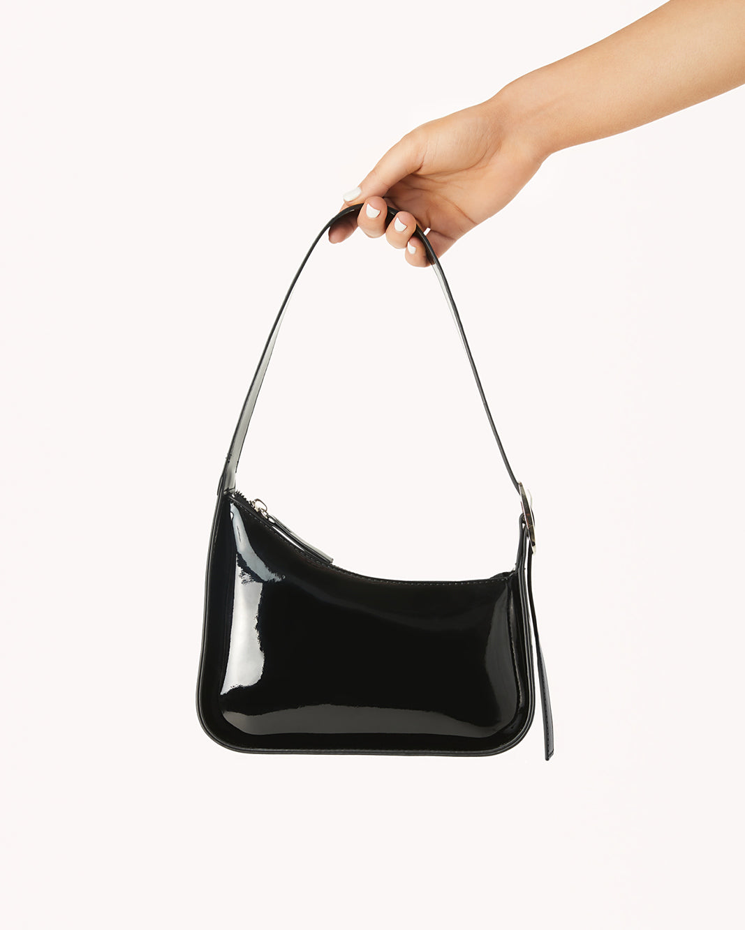 THE SHOULDER - BLACK PATENT-Handbags-Billini-O/S-Billini