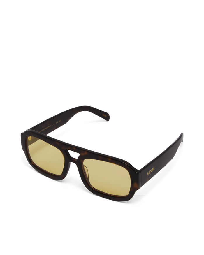 THE SUKI - DARK HAVANA TORT-YELLOW-SUNGLASSES-BANBE-Billini