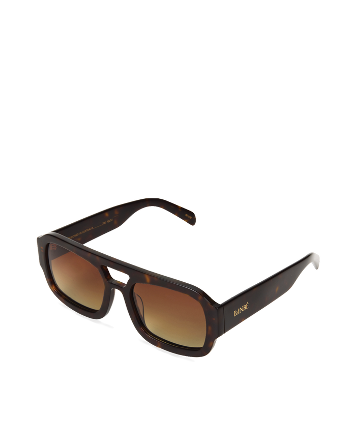 THE SUKI - DARK HAVANA TORT-CHOC FADE-SUNGLASSES-BANBE-Billini