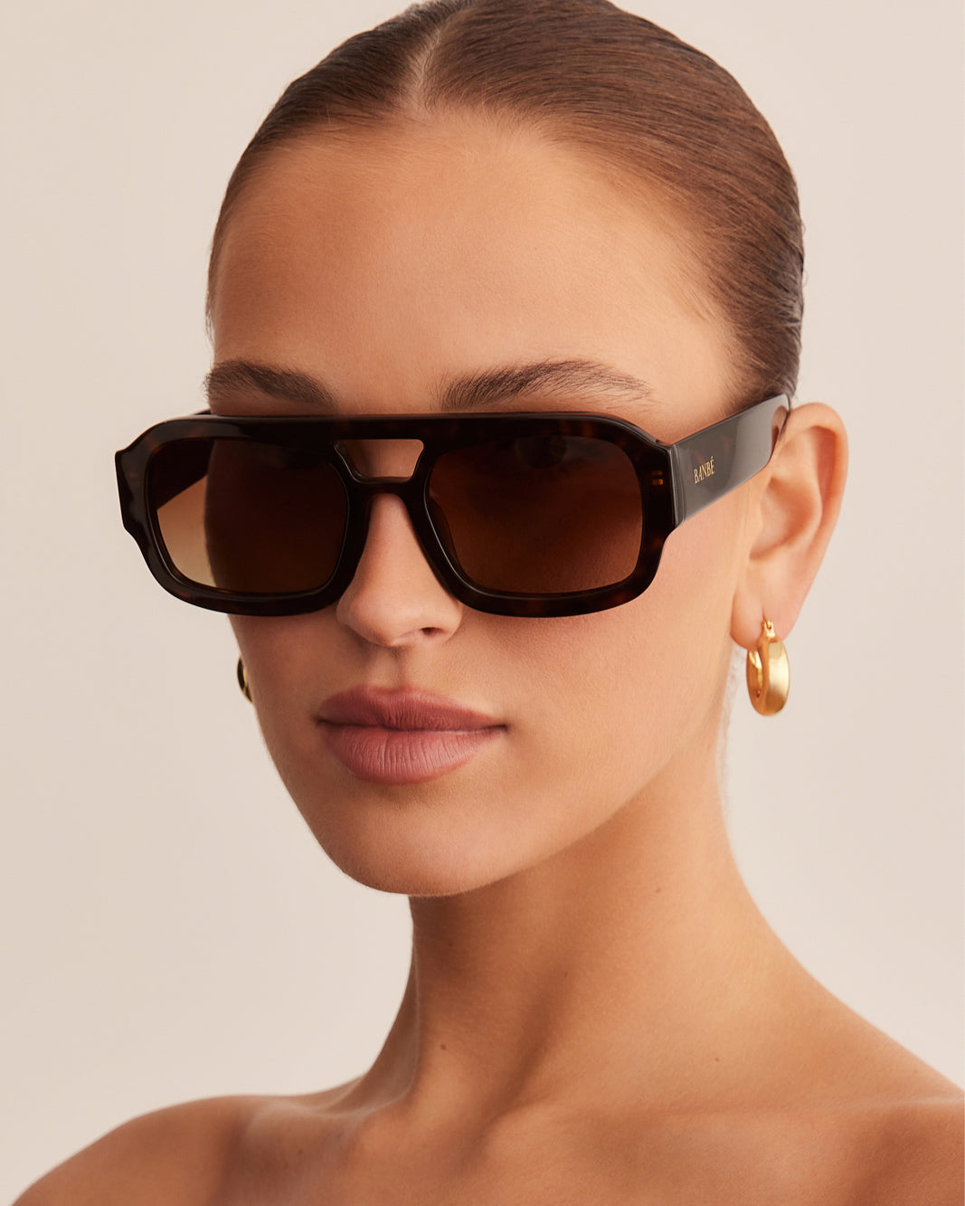 THE SUKI - DARK HAVANA TORT-CHOC FADE-SUNGLASSES-BANBE-Billini