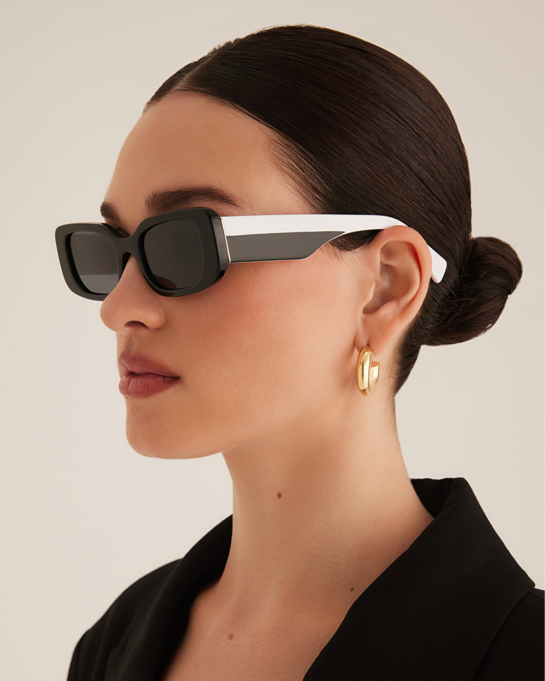 THE TASH - BLACK-WHITE-BLACK-SUNGLASSES-BANBE-Billini