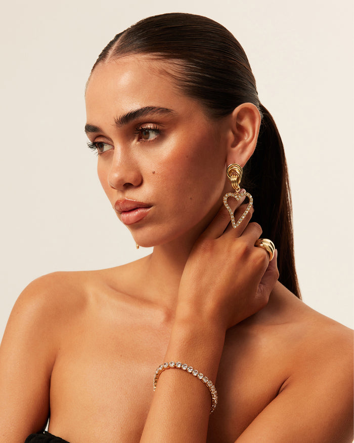 TIA BRACELET - GOLD-DIAMANTE-JEWELLERY-Billini-O/S-Billini