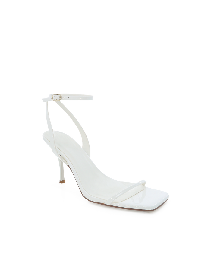 TONYA - WHITE PATENT-Heels-Billini-Billini