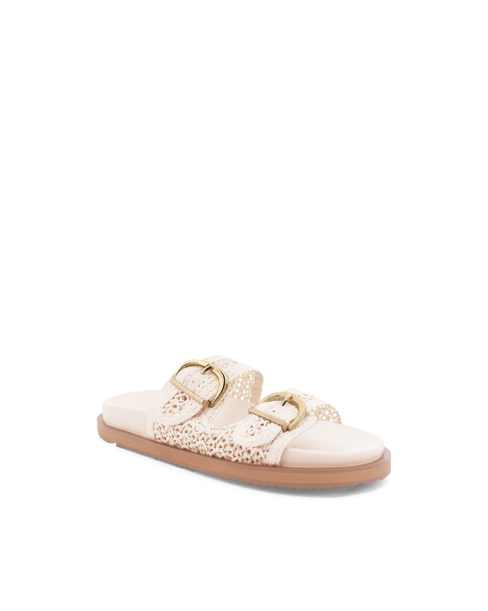TOPANGA - CREAM RAFFIA-Sandals-Billini-Billini