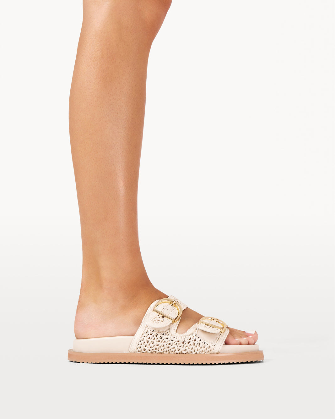 TOPANGA - CREAM RAFFIA-Sandals-Billini-Billini