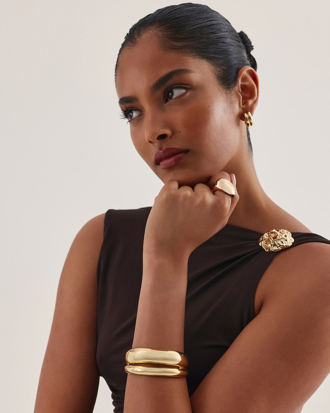 TORIA BANGLE - GOLD PLATED 18K-JEWELLERY-Billini-Billini