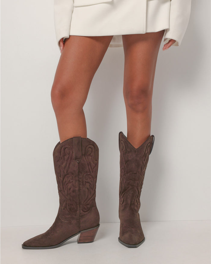 TOWNES - DARK CACAO SUEDE-Boots-Billini-Billini