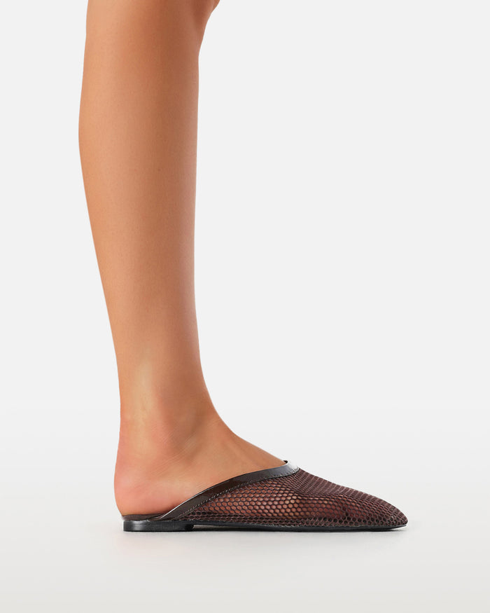 UILA - CHOCOLATE MESH-Flats-Billini-Billini