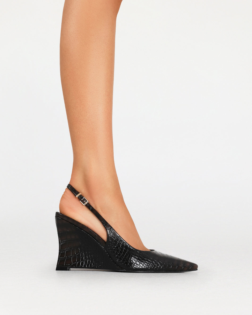 ULLRICH - DARK CACAO CROC-Wedges-Billini-Billini