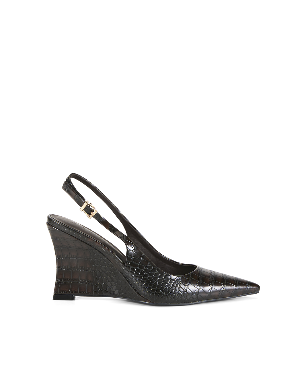 ULLRICH - DARK CACAO CROC-Wedges-Billini-Billini