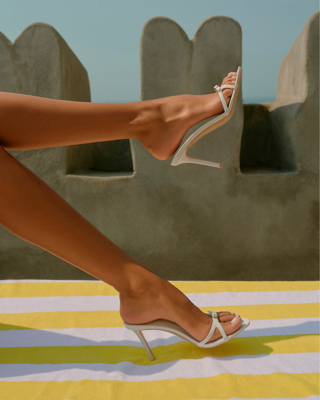 UMAY - WHITE PATENT-Heels-Billini-Billini