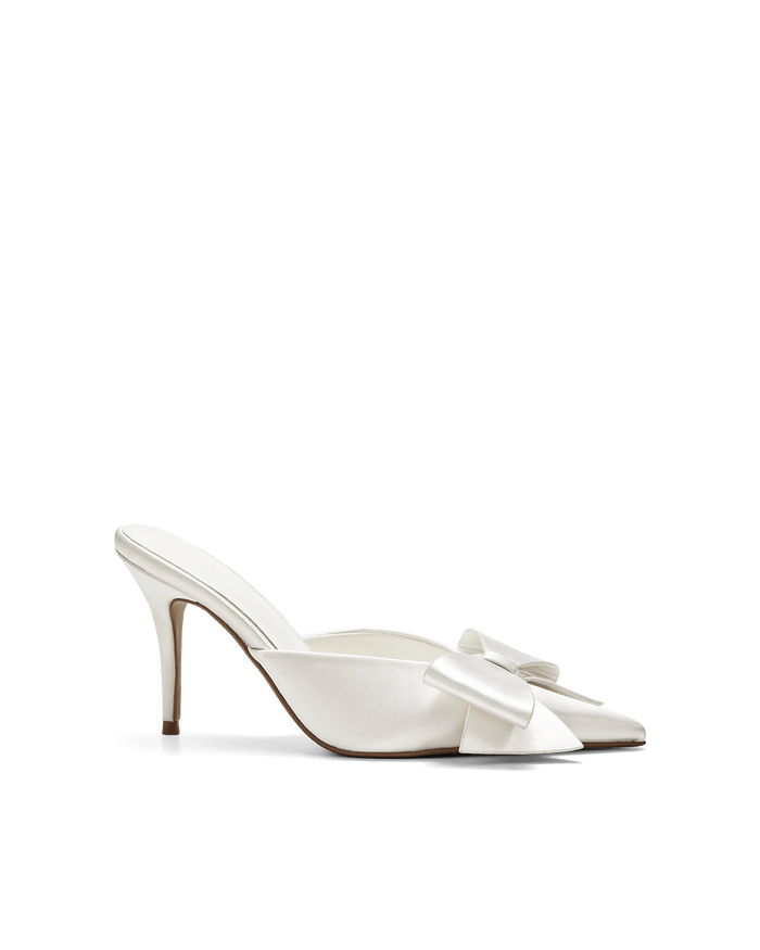 UPTON - WHITE SATIN-PUMPS-Billini-Billini
