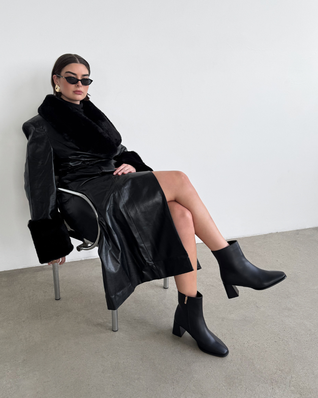 ALANIA CURVE - BLACK-Boots-Billini-Billini