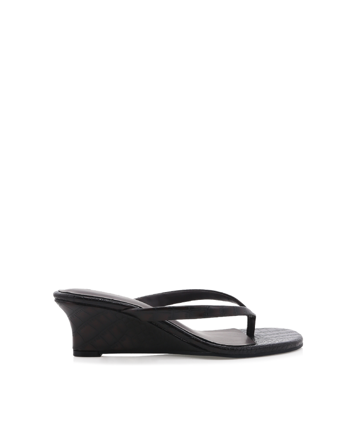 VAILA - DARK CACAO CROC-Wedges-Billini-Billini