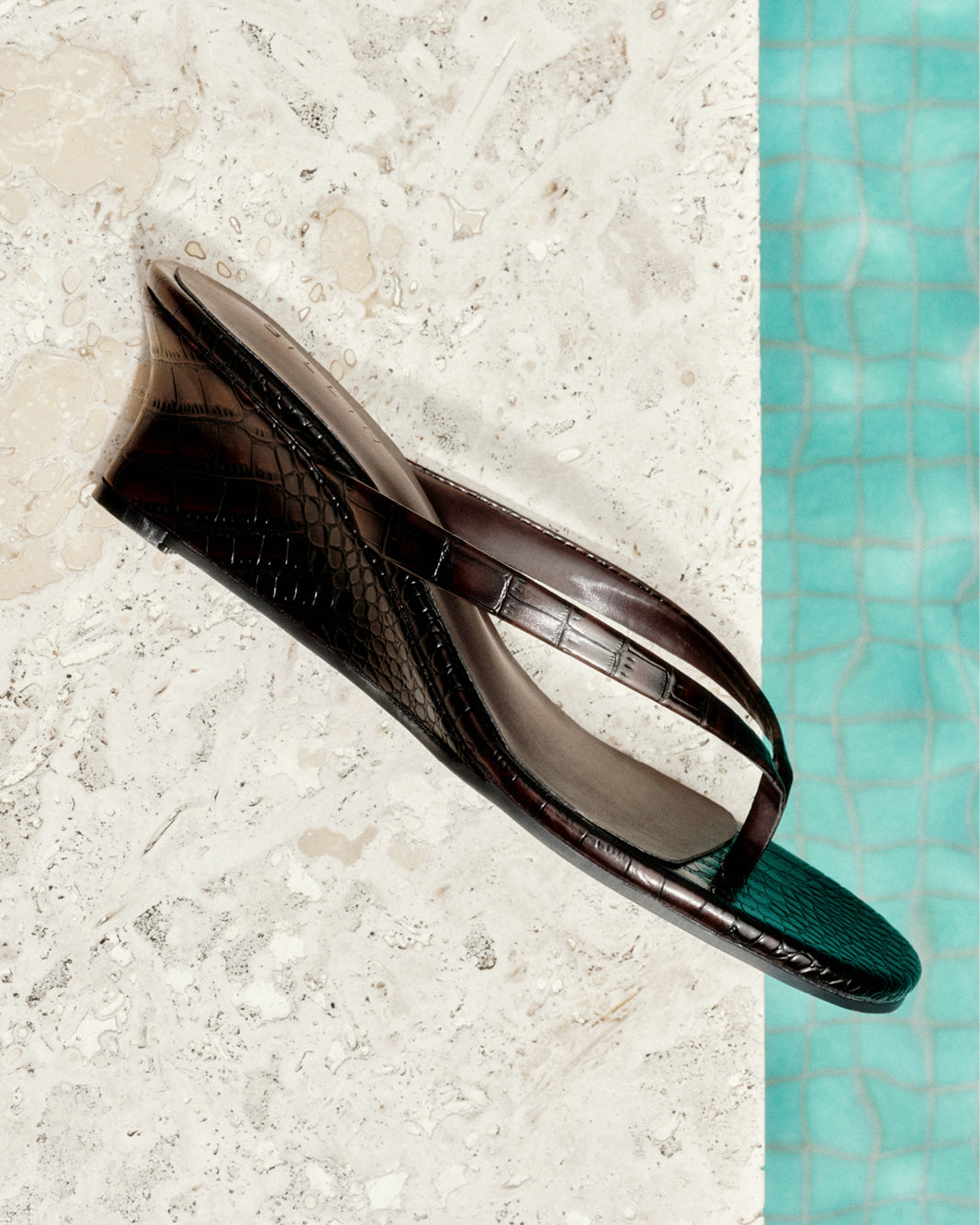 VAILA - DARK CACAO CROC-Wedges-Billini-Billini