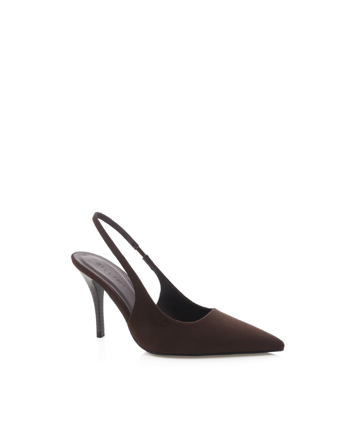 VALASCA - DARK CACAO SUEDE-PUMPS-Billini-Billini