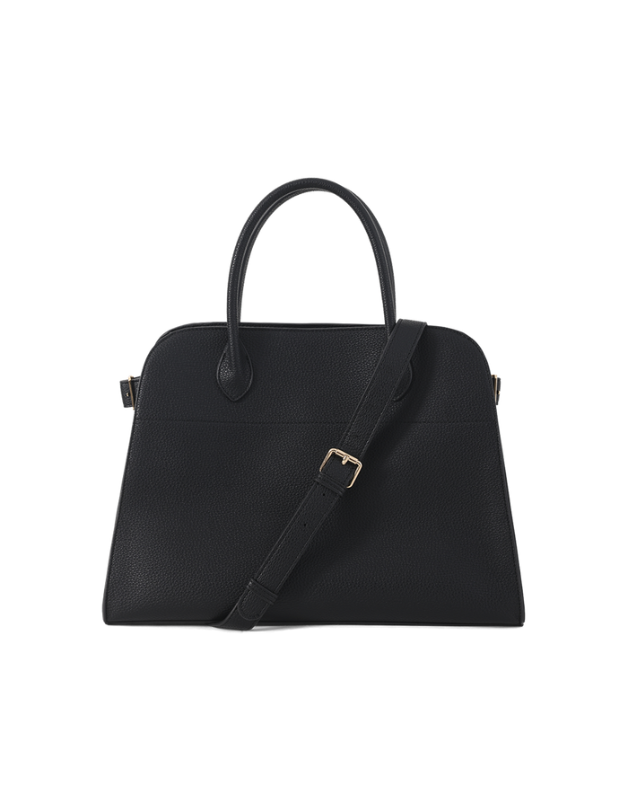 VALLEY HANDLE BAG - BLACK PEBBLE-Handbags-Billini-Billini