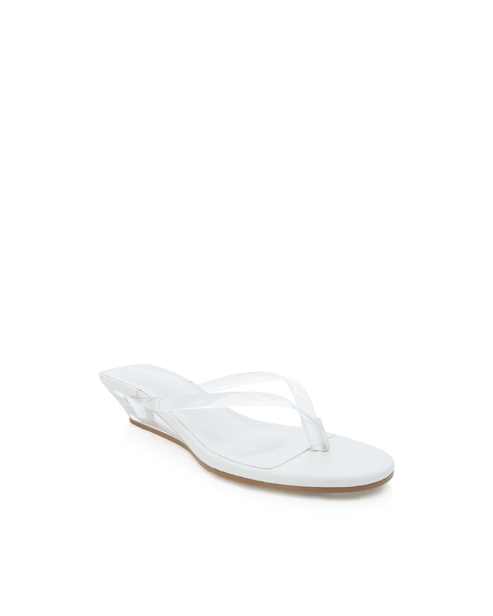 VANJA - CLEAR-WHITE-Wedges-Billini-Billini