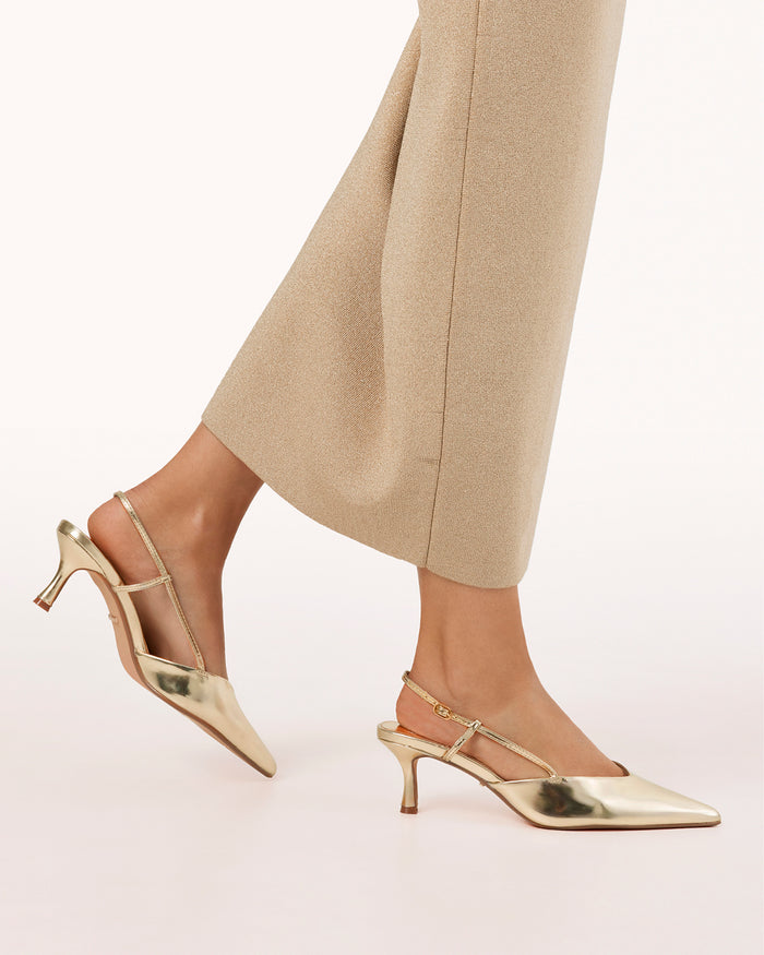 VARRO - LIGHT GOLD SHINE-PUMPS-Billini-Billini