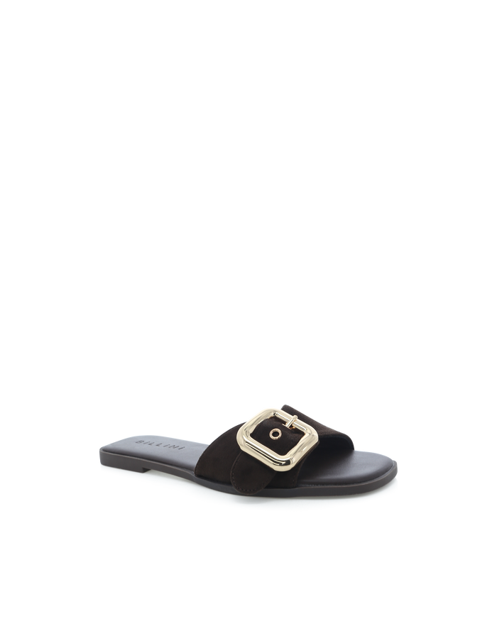 VASILI - DARK CACAO SUEDE-Sandals-Billini-Billini
