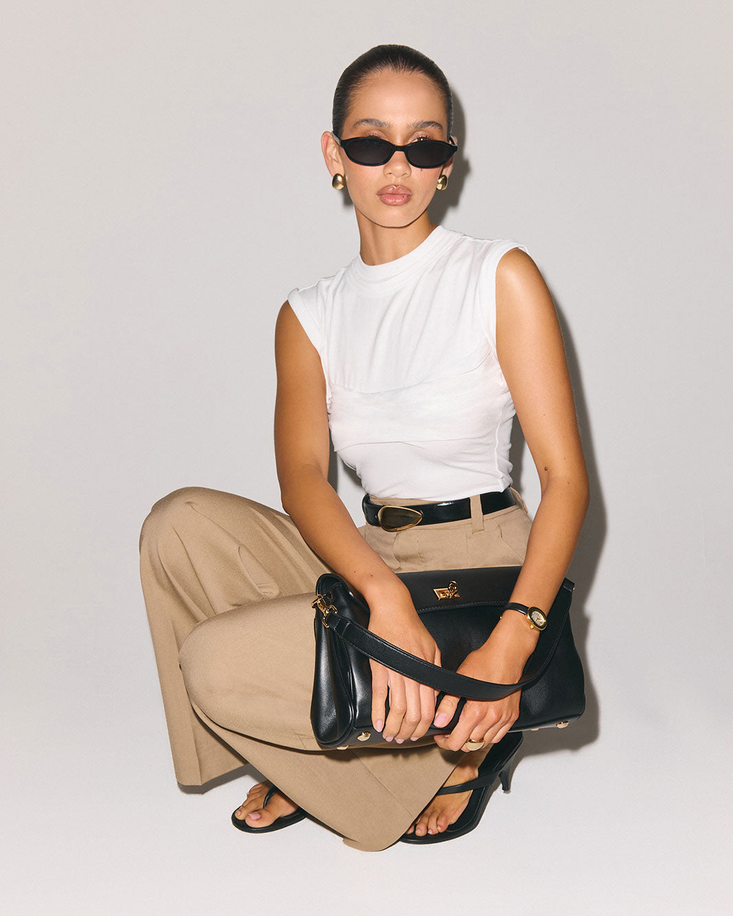 VELA SHOULDER BAG - BLACK-Handbags-Billini-Billini