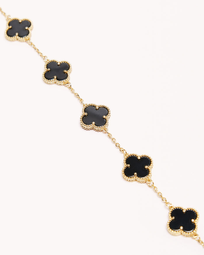 VENETIA BRACELET - BLACK-GOLD-JEWELLERY-Billini-O/S-Billini
