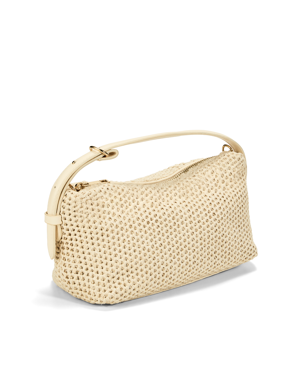 VERONICA SHOULDER BAG - CREAM RAFFIA-Handbags-Billini-Billini