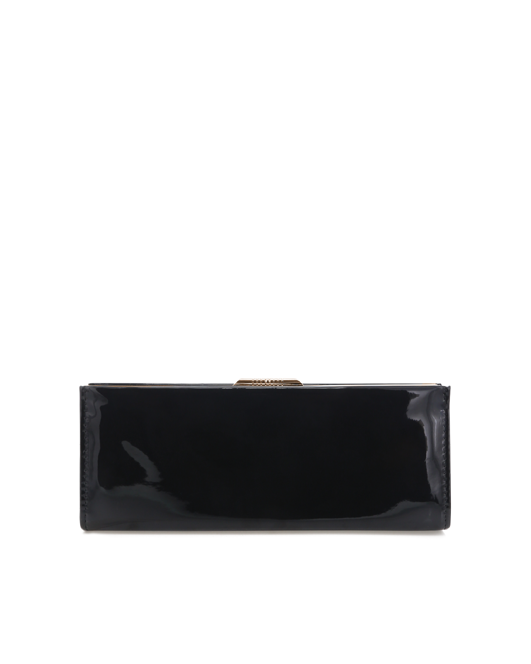 VIVIENNE CLUTCH BAG - BLACK PATENT-GOLD-Handbags-Billini-Billini