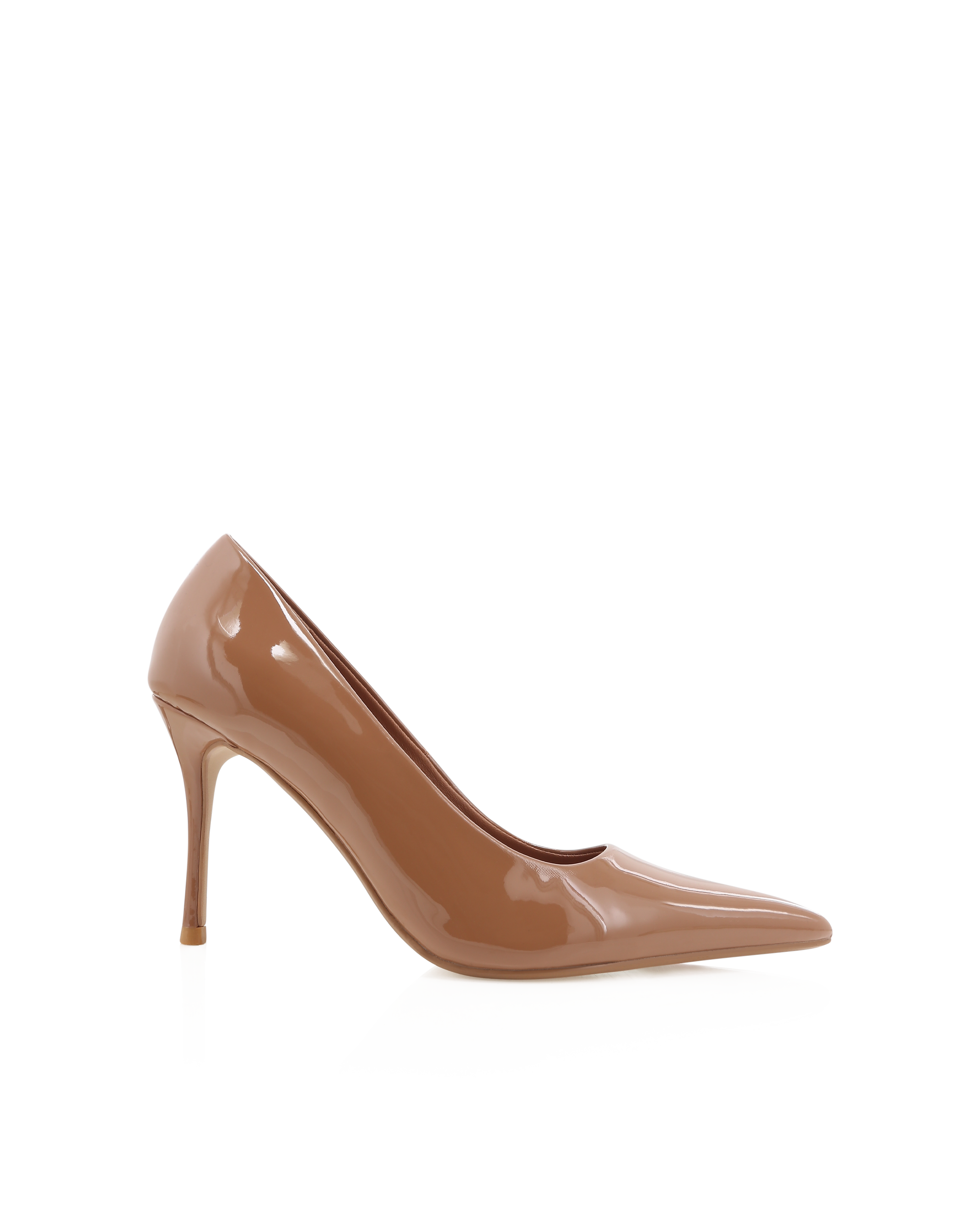 WANETTA - DARK NUDE PATENT-PUMPS-Billini-Billini