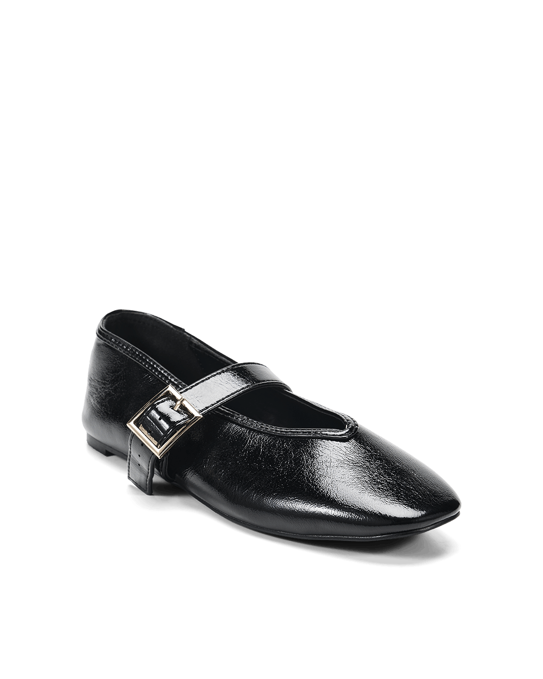 WEDNESDAY - BLACK CRINKLE-Flats-Billini-Billini