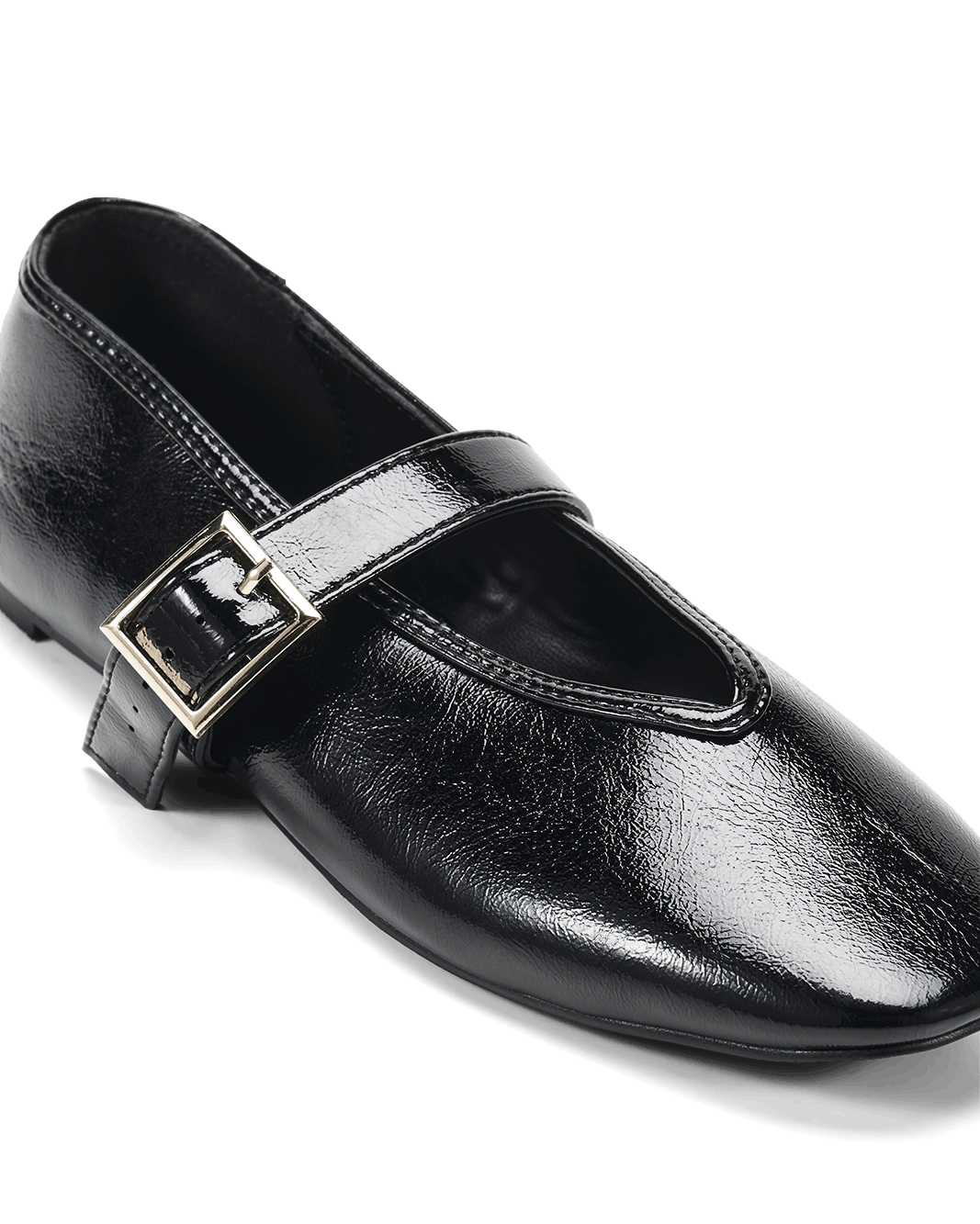 WEDNESDAY - BLACK CRINKLE-Flats-Billini-Billini