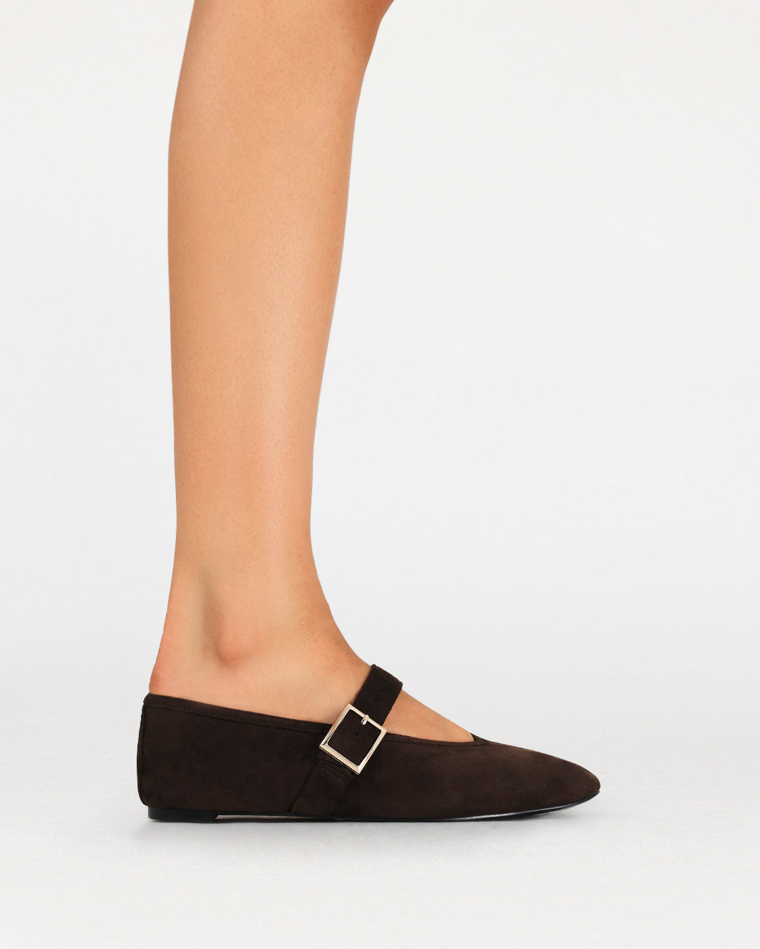 WEDNESDAY - DARK CACAO SUEDE-Flats-Billini-Billini