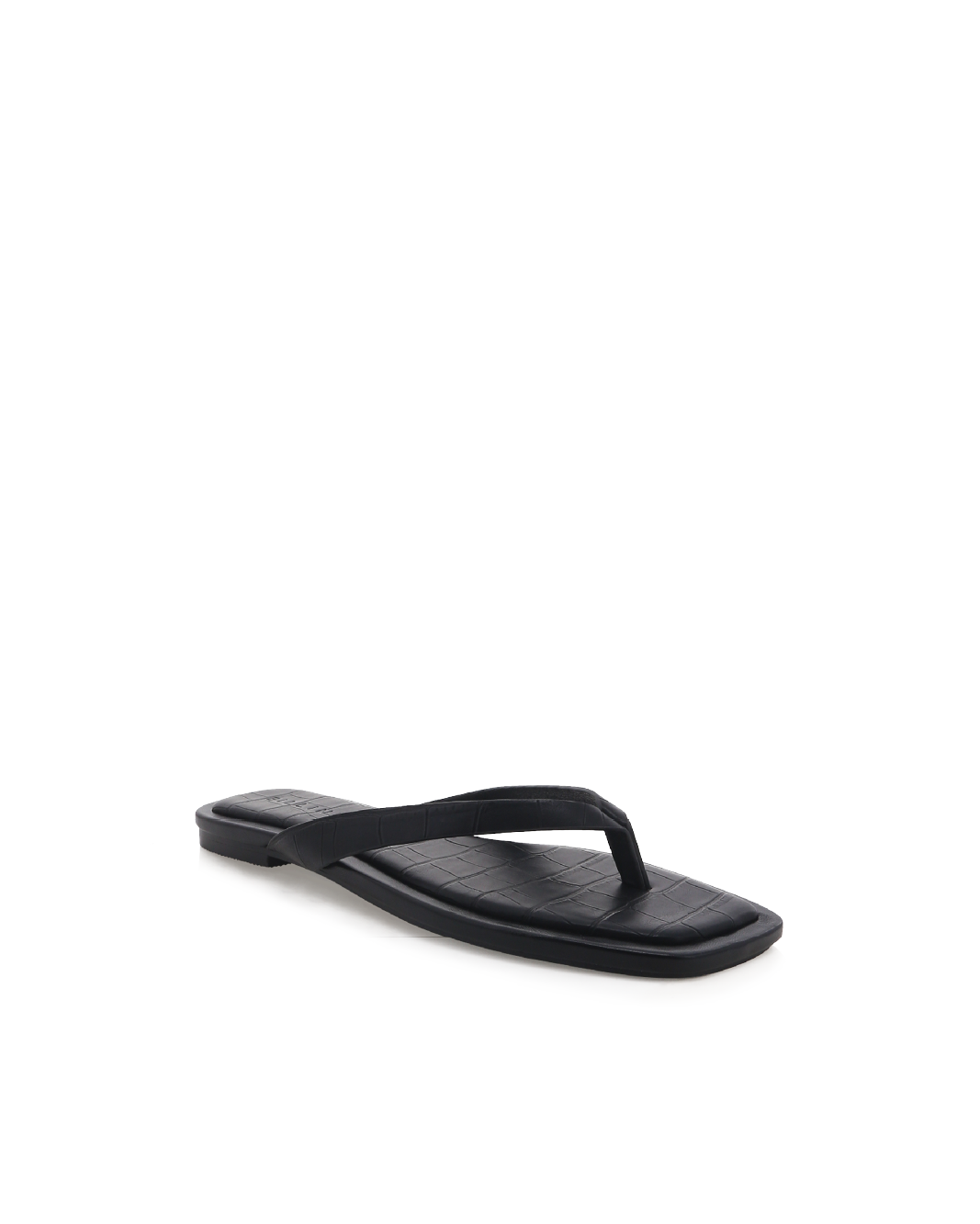 WINFREY - MATTE BLACK CROC-Sandals-Billini-Billini