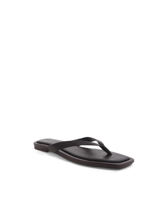 WINFREY - MATTE CHOCOLATE CROC-Sandals-Billini-Billini