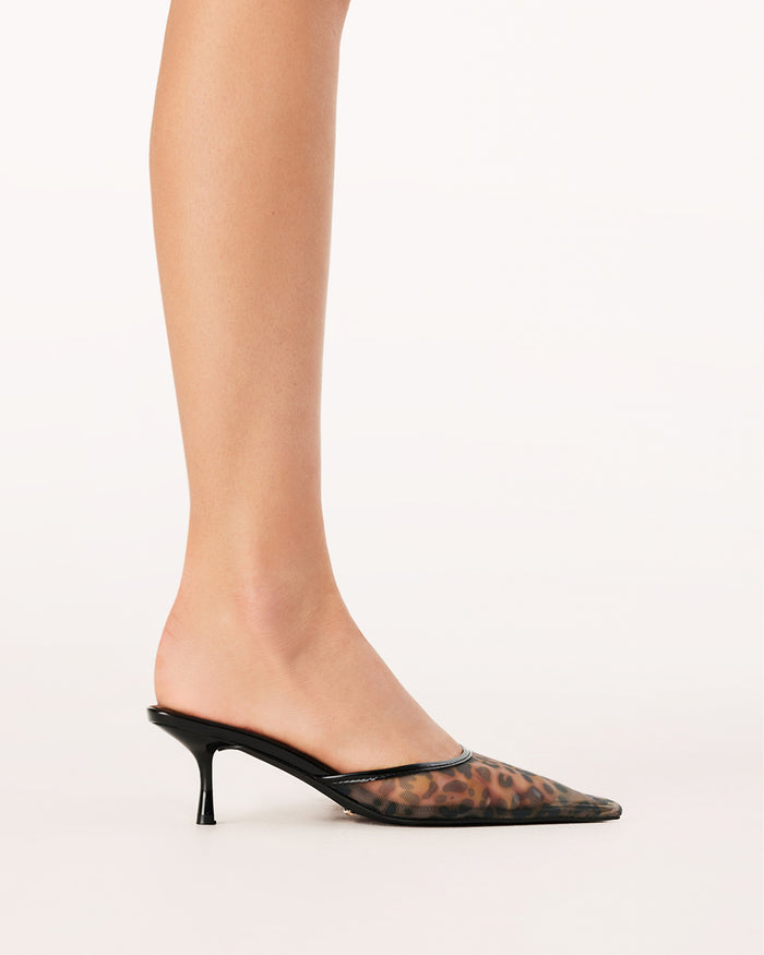 WINTON - LEOPARD MESH-PUMPS-Billini-Billini