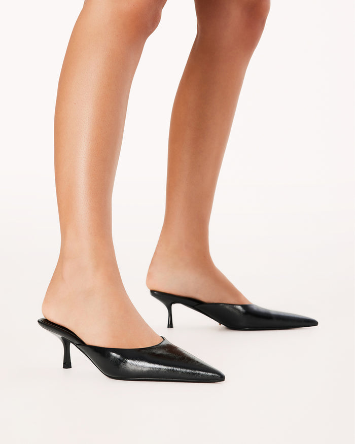 WYNONNA - BLACK SHINE-PUMPS-Billini-Billini