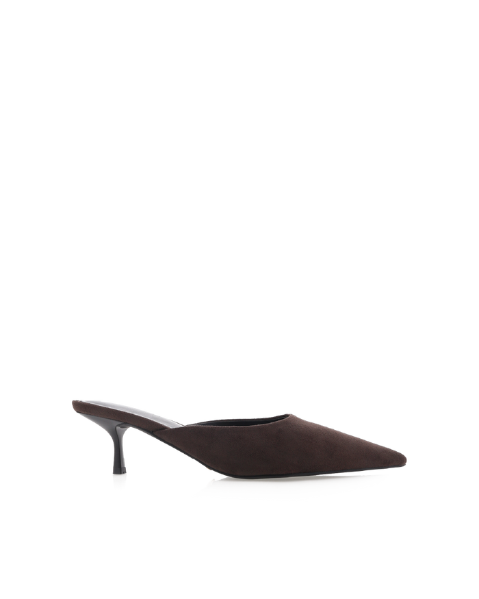 WYNONNA - DARK CACAO SUEDE-PUMPS-Billini-Billini