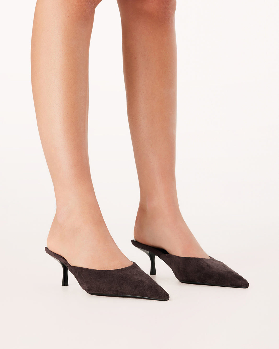 WYNONNA - DARK CACAO SUEDE-PUMPS-Billini-Billini