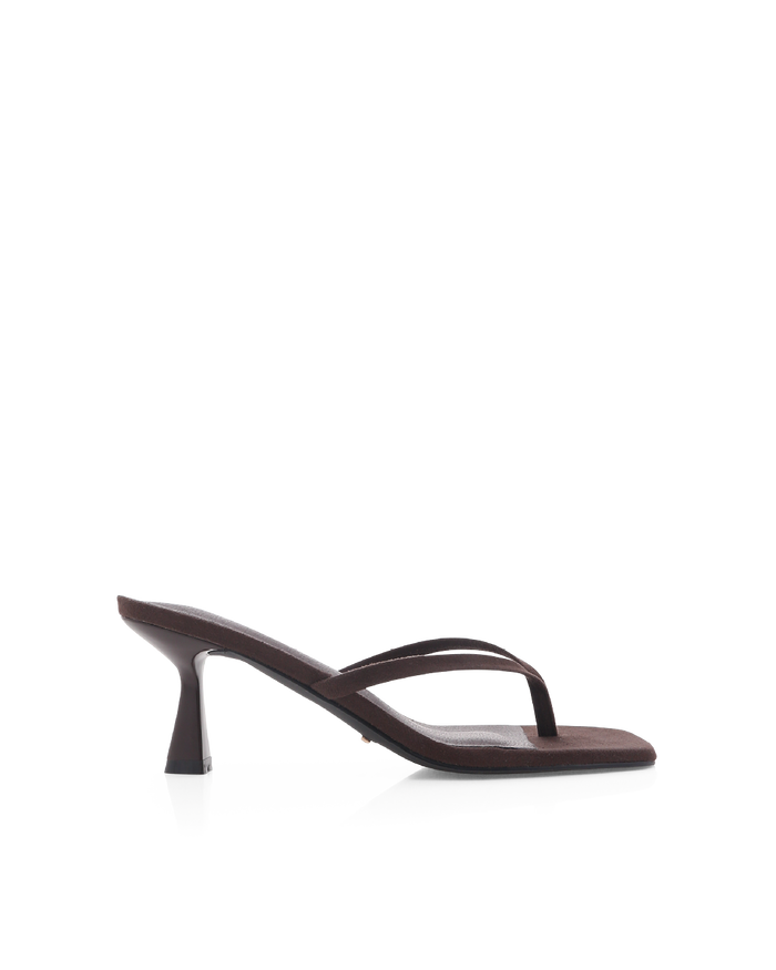 XAMI - DARK CACAO SUEDE-Heels-Billini-Billini