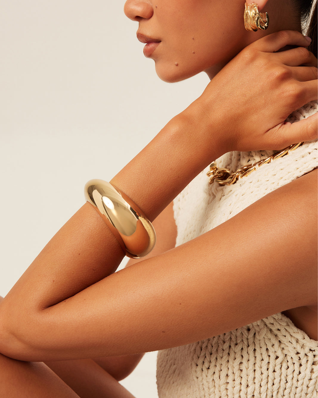 XANTHE BANGLE - GOLD-JEWELLERY-Billini-O/S-Billini