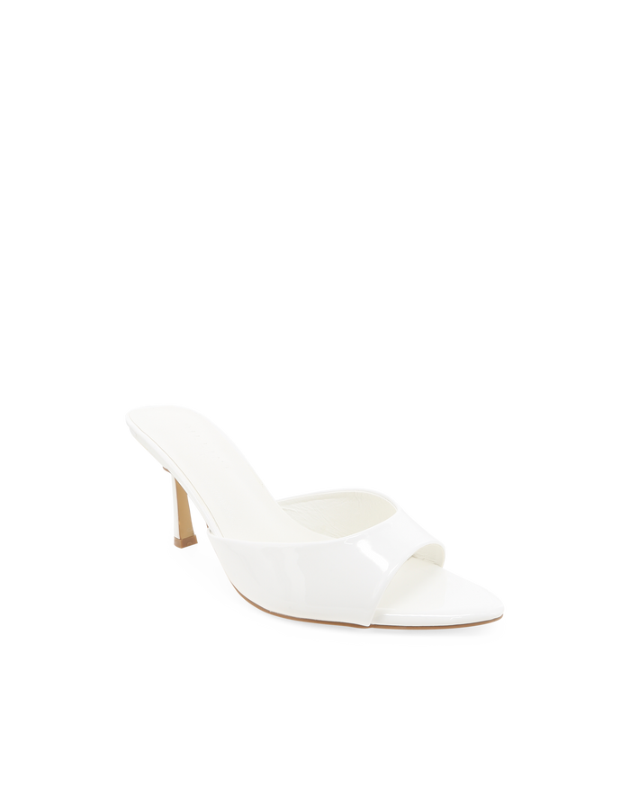 XANTHE WIDE FIT - WHITE PATENT-Heels-Billini-Billini